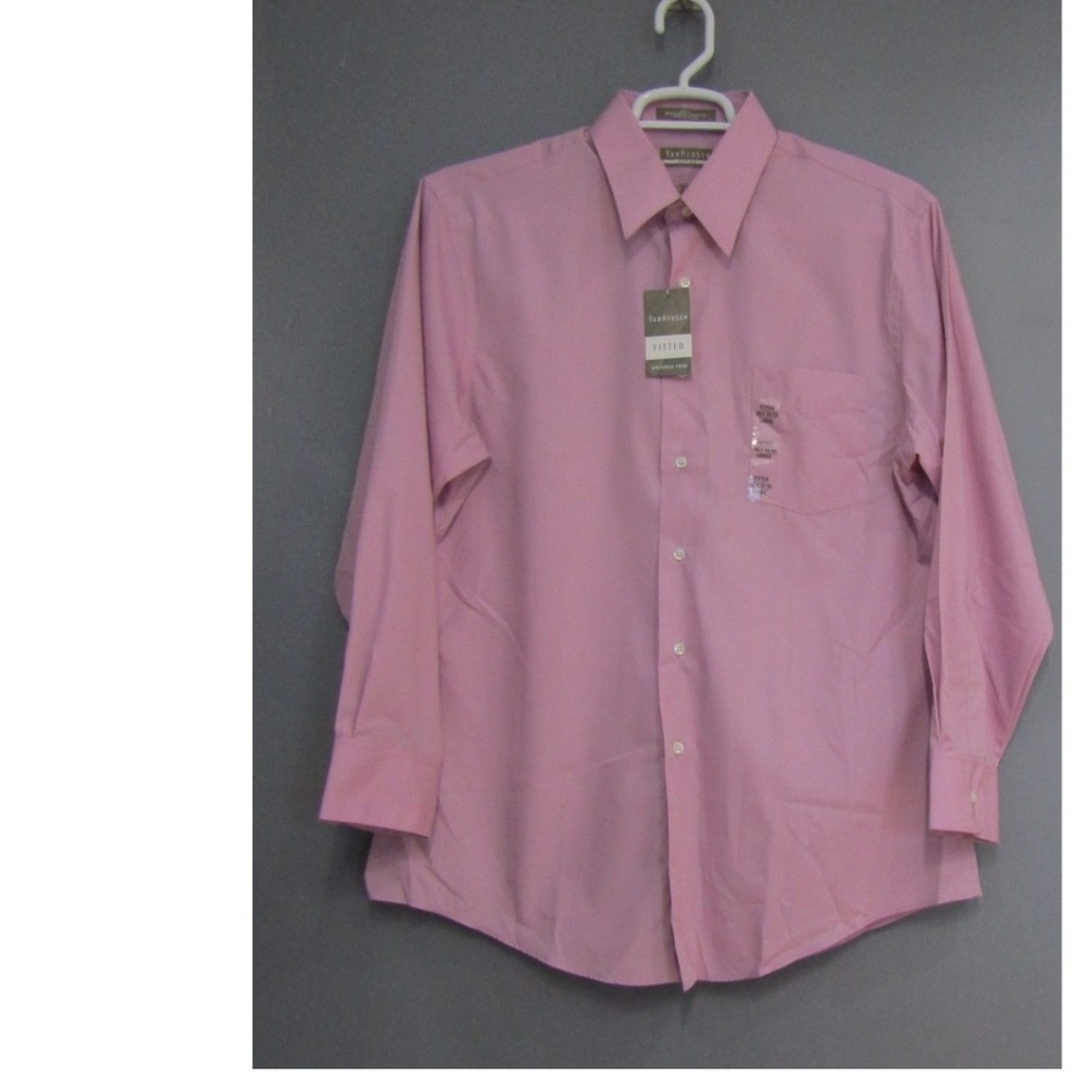 NEW Van Heusen Orchid Pink Dress Shirt 16 1/2